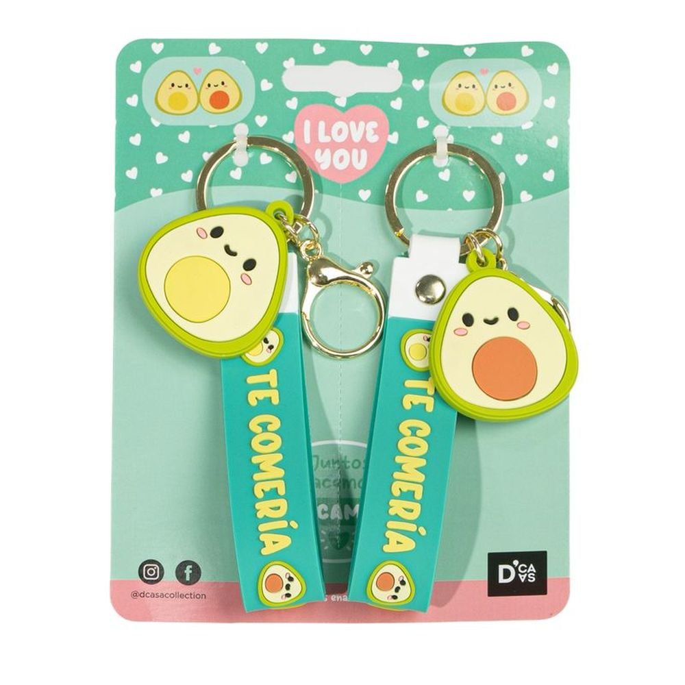 Juego de 2 Llaveros Aguacate DCASA Imagen principal del producto