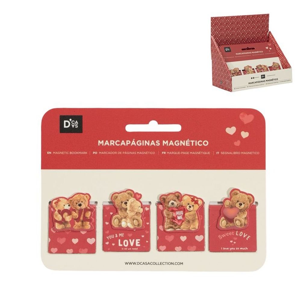 Expositor 24 Set de 4 Marcapáginas Magnéticos Amor DCASA Imagen principal del producto
