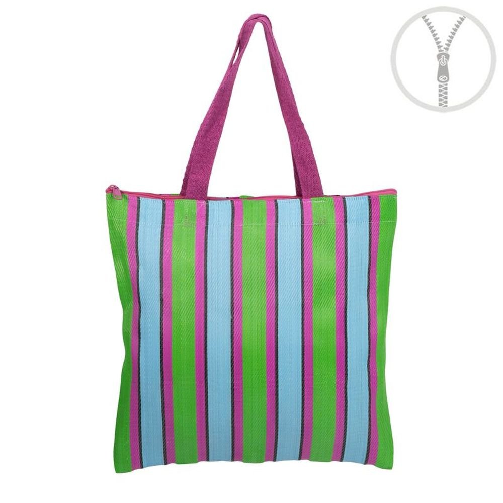 Bolsa plástica reciclada rayas DCASA Imagen principal del producto