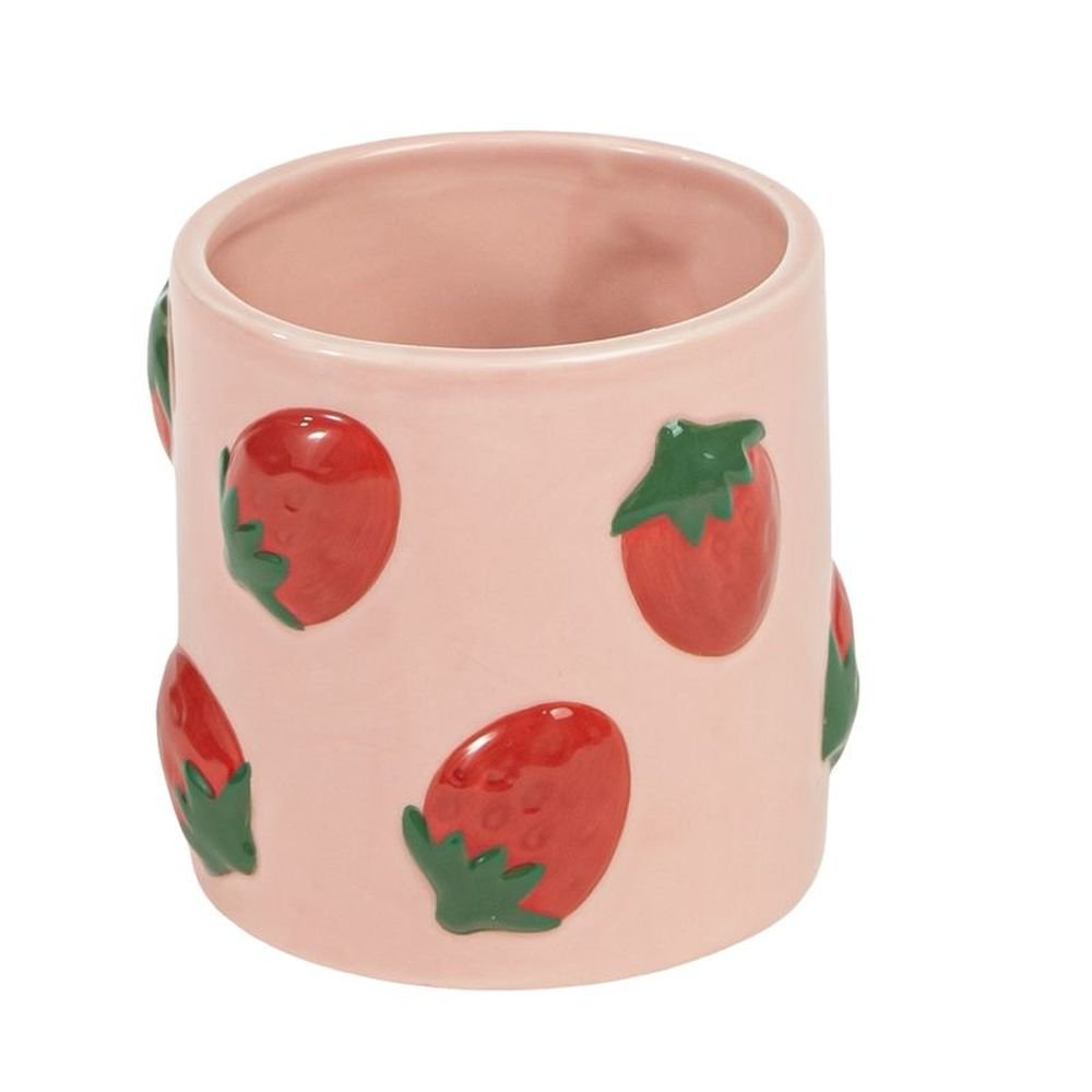 Lapicero Macetero Coquette Fresas Marca DCASA