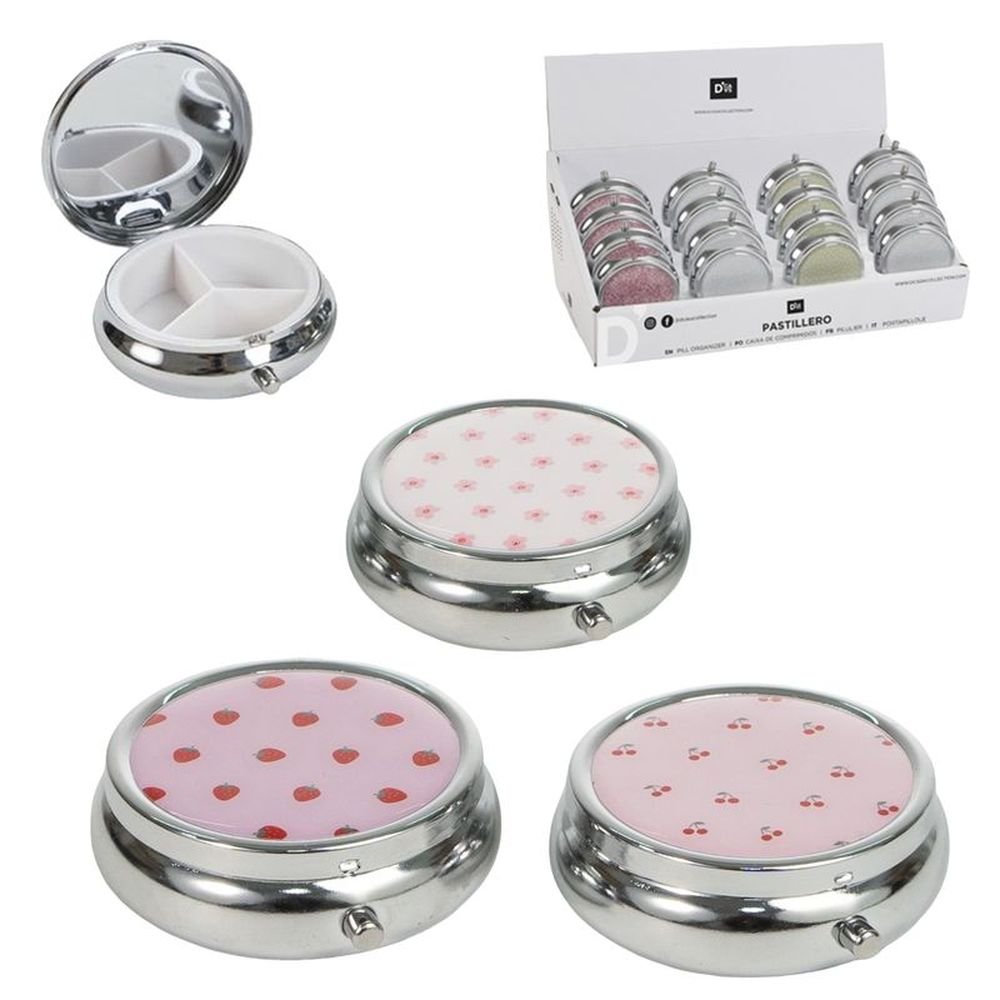 Expositor 12 Cajitas Pastillero 3 Dptos Coquette Surtidas DCASA