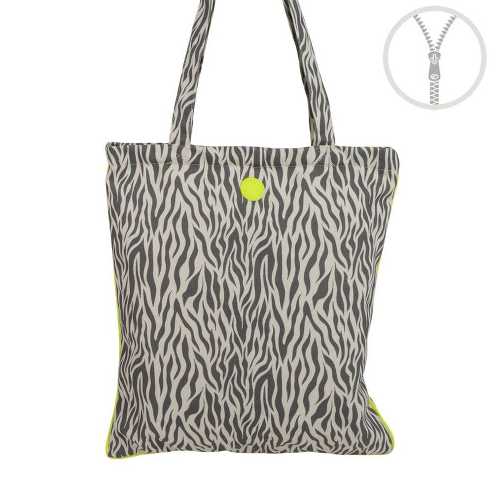 Bolsa con Cremallera Zebra Fluor DCASA Imagen principal del producto