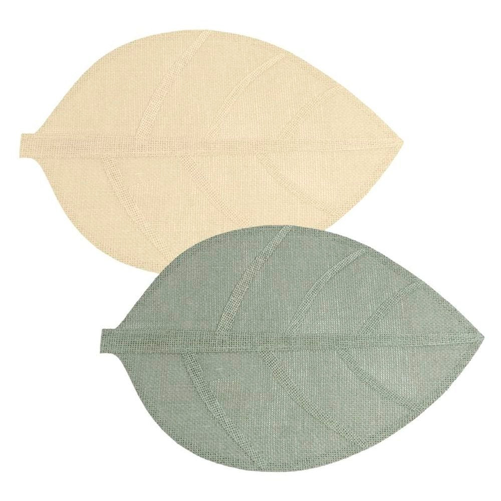 Mantel individual forma hoja surtidos DCASA 33x50 cm
