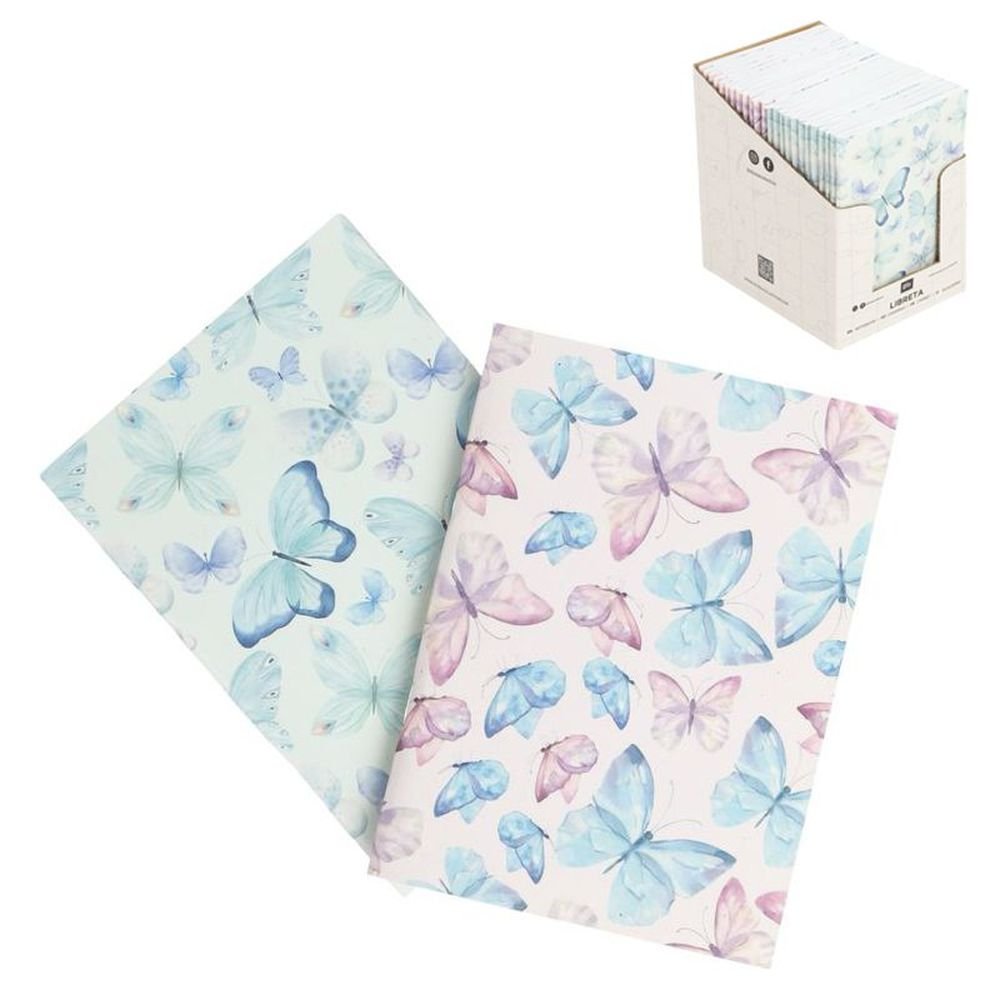 Epositor 24 Libretas Tapa Blanda Mariposas Surt DCASA