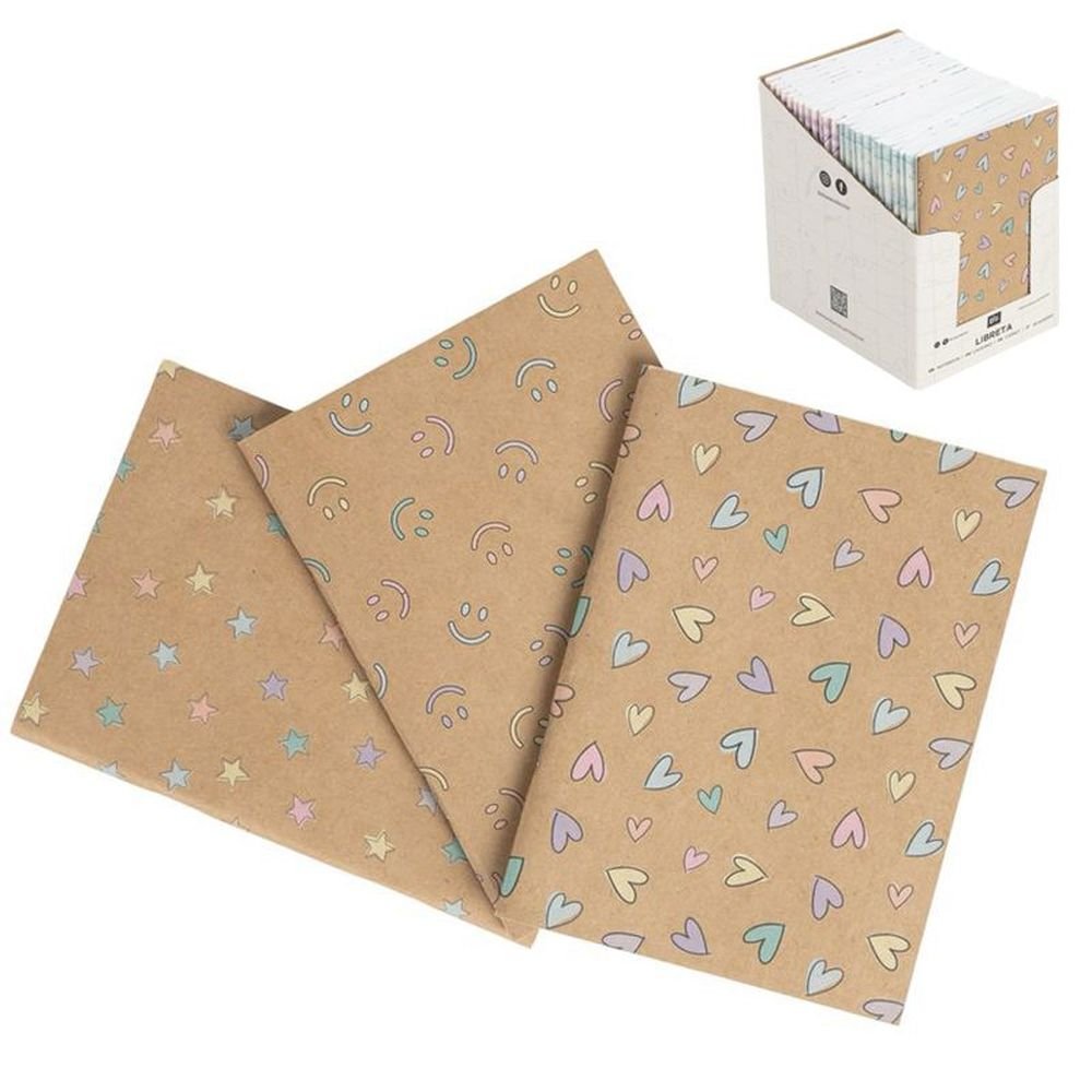 Expositor 24 libretas tapa blanda Craft surtido DCASA