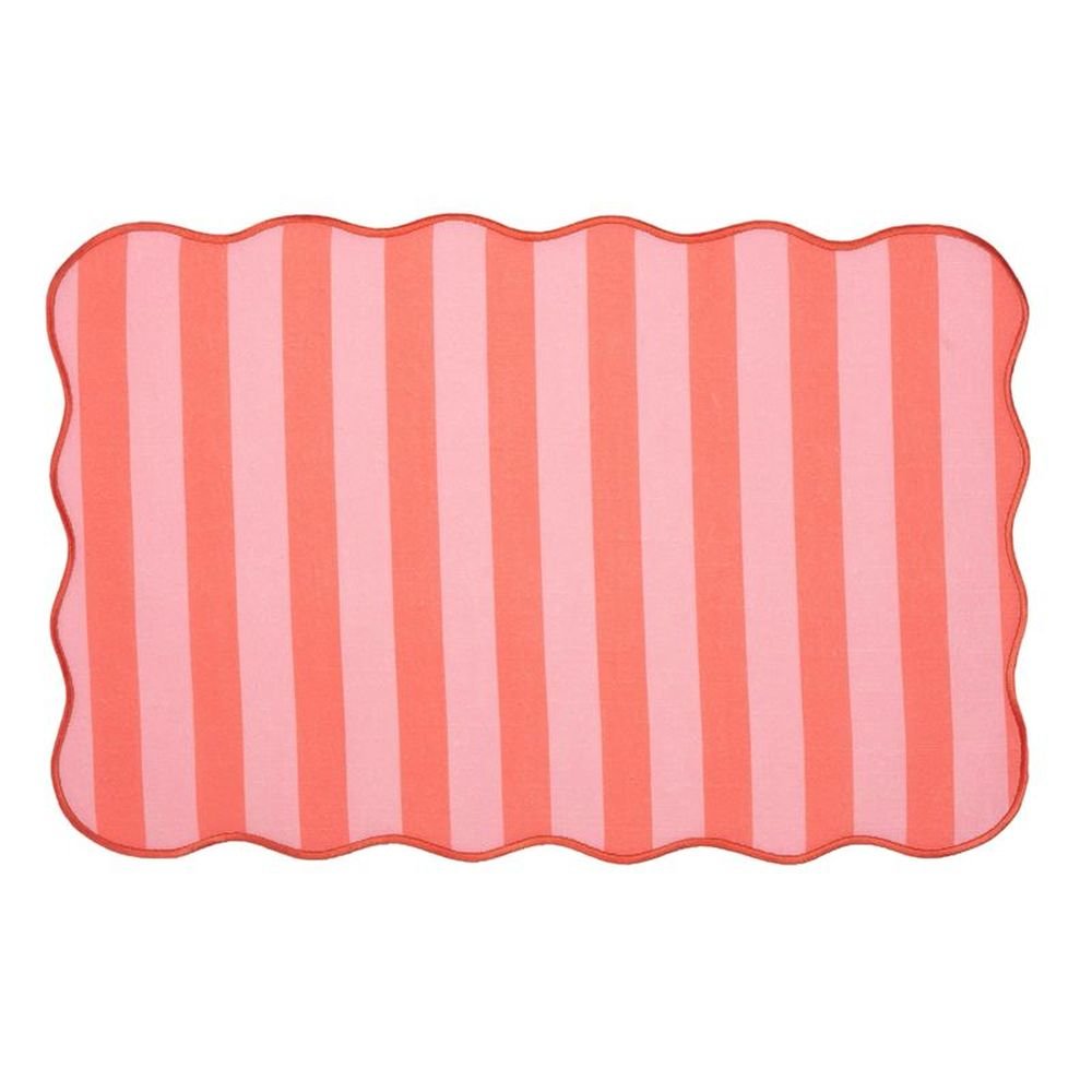 Mantel Individual Ondas Rayas Bicolor DCASA 45x30cm