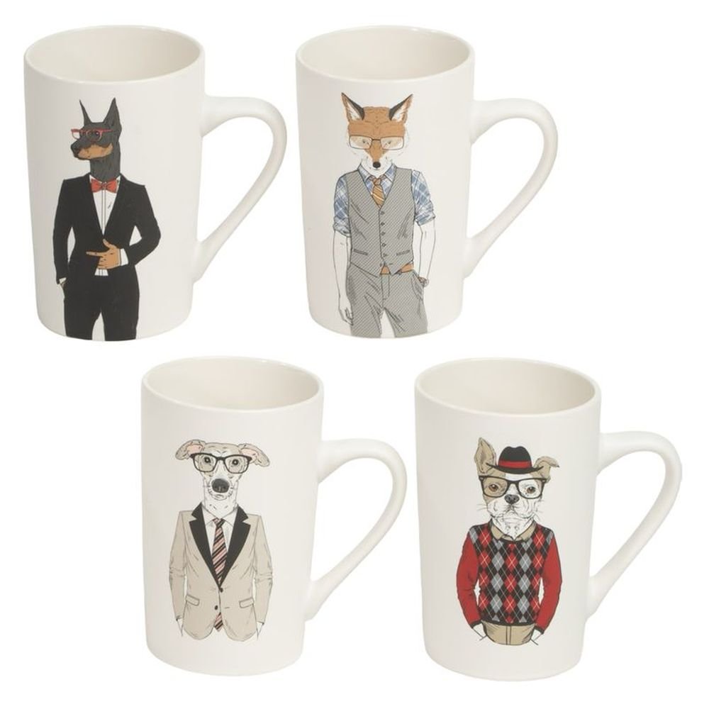 Taza 385 ml Perros Surtidas Marca Dcasa