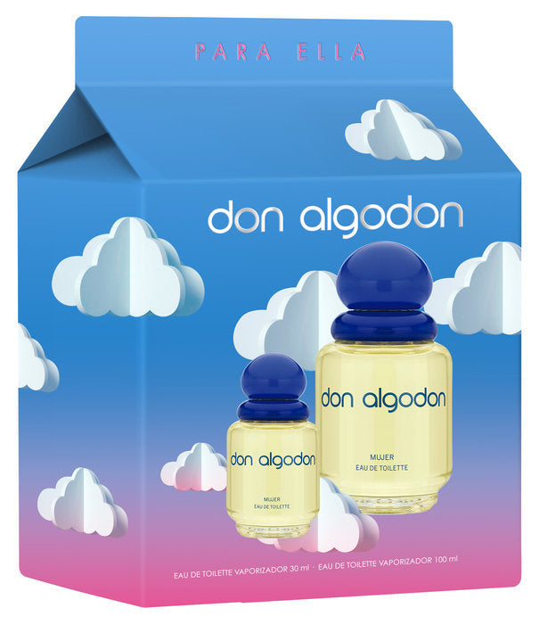 SET REGALO COLONIA MUJER 100ML + 30ML DON ALGODON ORIGINAL | DON ALGODON | 1 UNIDAD | 8410225552987 Imagen principal del producto