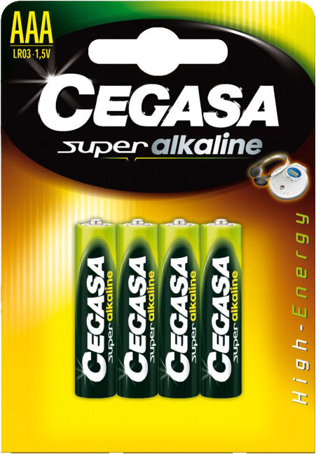 Blister 4 Pilas Cegasa Super Alcalina Aaa LR03 Imagen principal del producto