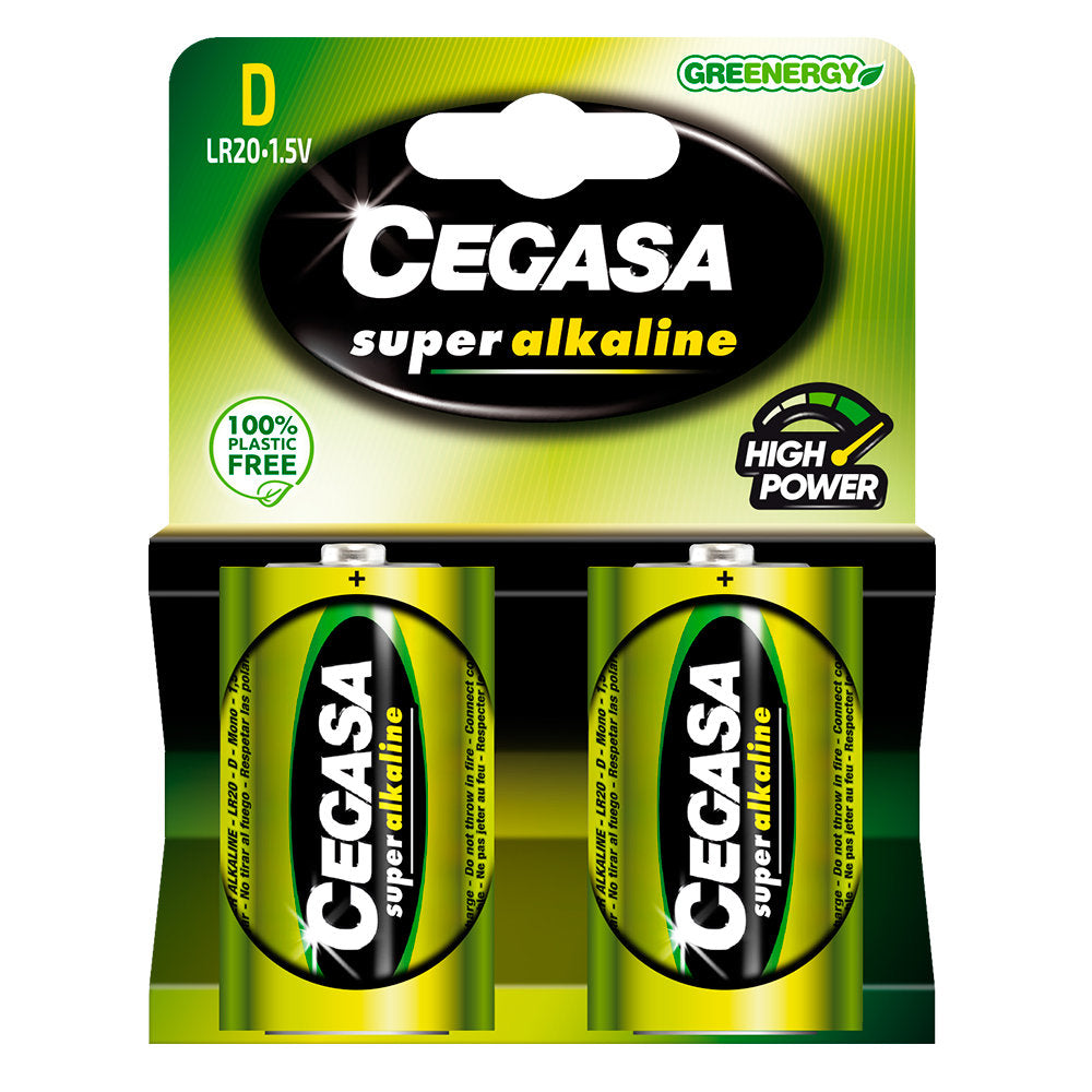 Pila Cegasa Alkalina B-LR20 Marca Cegasa Imagen principal del producto