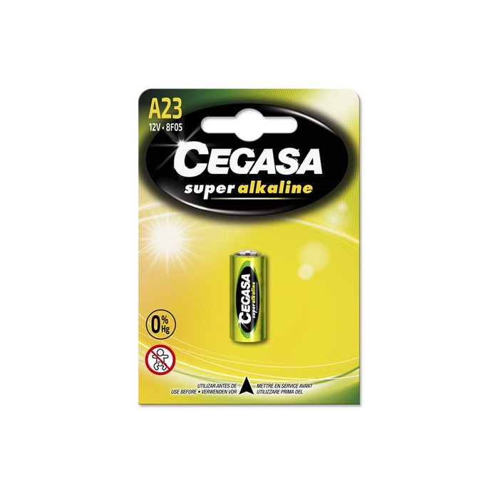 Blister Pila Cegasa Super Alc A23 8F05 12V Imagen principal del producto