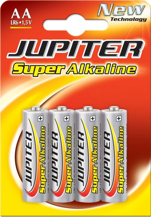 Pila Jupiter Alcalina LR6 Aa Blister 4 Unidades POESSA Imagen principal del producto