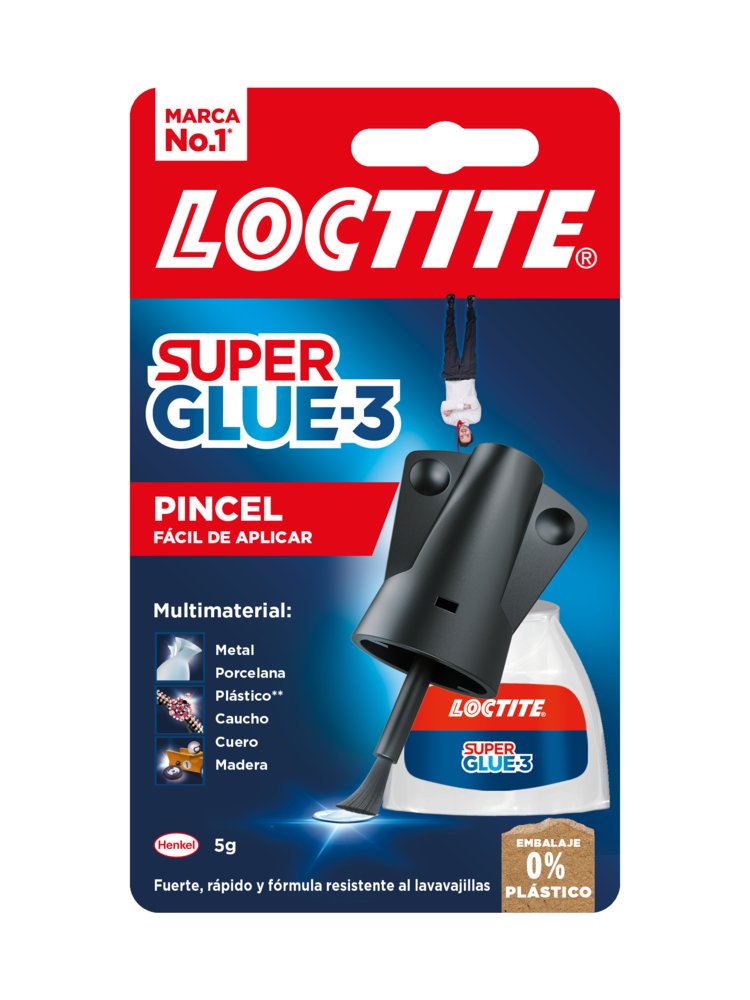 PEGAMENTO SUPER GLUE 3 5GRS C/PINCEL 2971997 | 15 UNIDADES | (LOCTITE) Imagen principal del producto