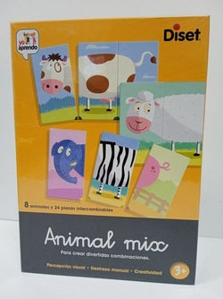 Juego de lenguaje animales Mix DISET para niños