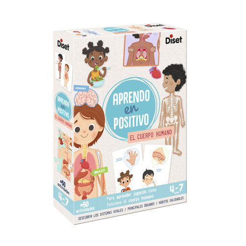 JUEGO APRENDO EN POSITIVO EL CUERPO HUMANO | DISET | 1 UNIDAD | 8410446412107 Imagen principal del producto