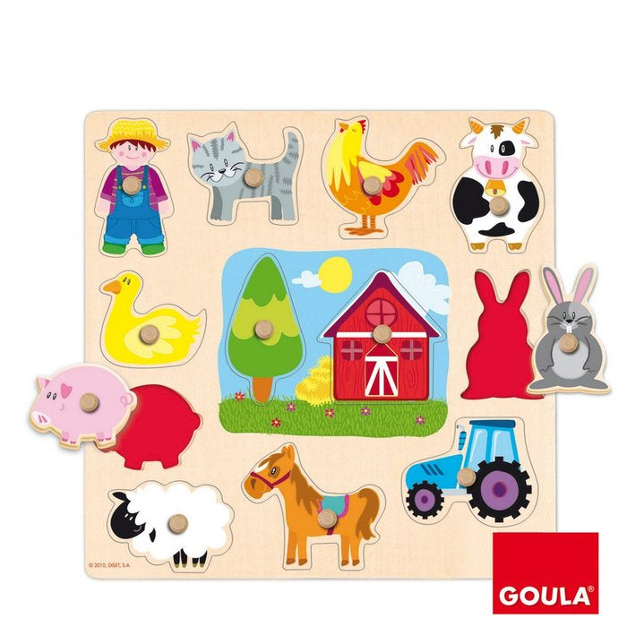 PUZZLE SILUETA GRANJA 12 PIEZAS | GOULA | 1 UNIDAD | 8410446530252 Imagen principal del producto