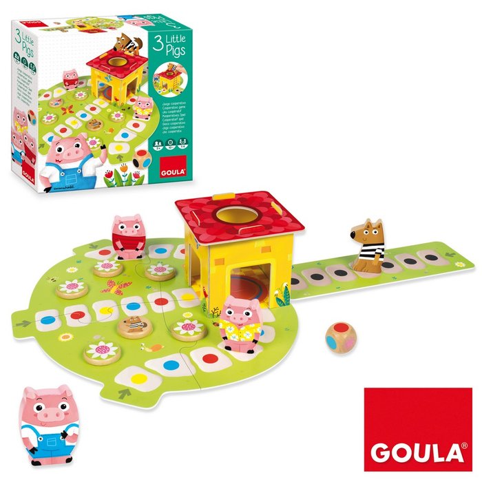 JUEGO DE MESA LOS TRES CERDITOS | GOULA | 1 UNIDAD | 8410446531464