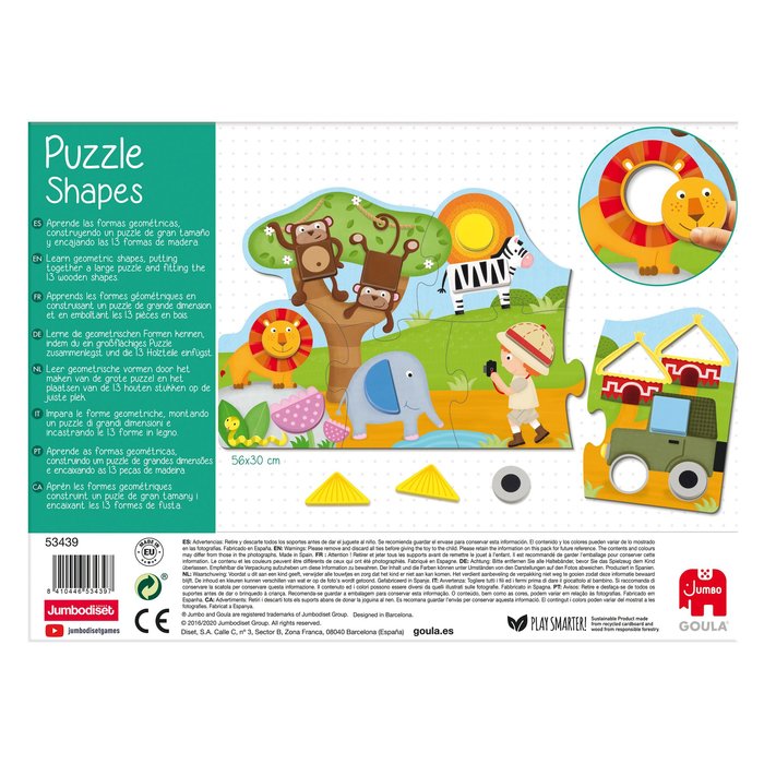 Puzzle Shapes Formas Geométricas 19 Piezas Goula Imagen principal del producto