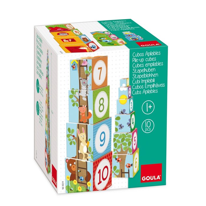 JUEGO CUBOS APILABLES BOSQUE | GOULA | 1 UNIDAD | 8410446552193 Imagen principal del producto