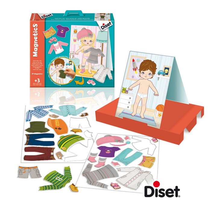 JUEGO EDUCATIVO MAGNETICS VESTIR NIÑO-NIÑA | DISET | 1 UNIDAD | 8410446632468 Imagen principal del producto