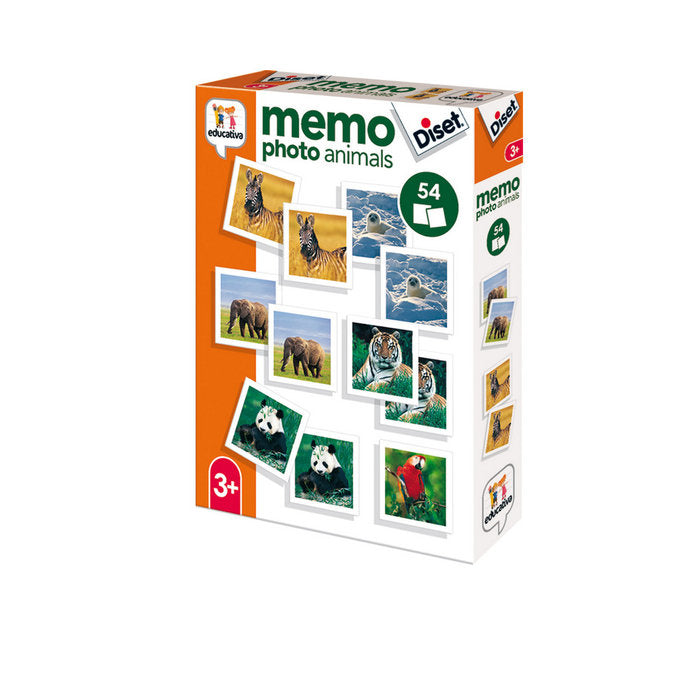 JUEGO MEMO PHOTO ANIMALS | DISET | 1 UNIDAD | 8410446689417 Imagen principal del producto