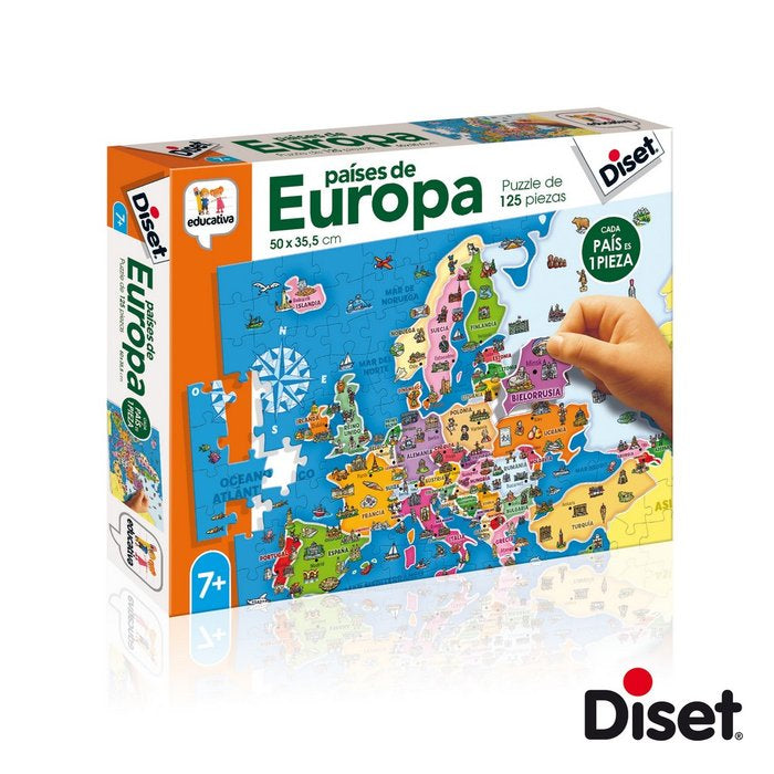 JUEGO EDUCATIVO PAISES DE EUROPA | DISET | 1 UNIDAD | 8410446689479 Imagen principal del producto