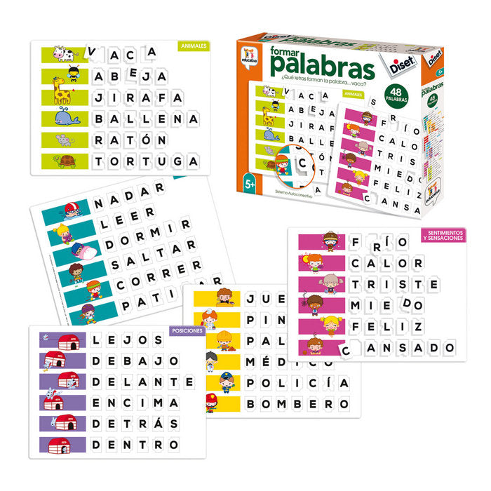 JUEGO EDUCATIVO FORMAR PALABRAS | DISET | 1 UNIDAD | 8410446689523
