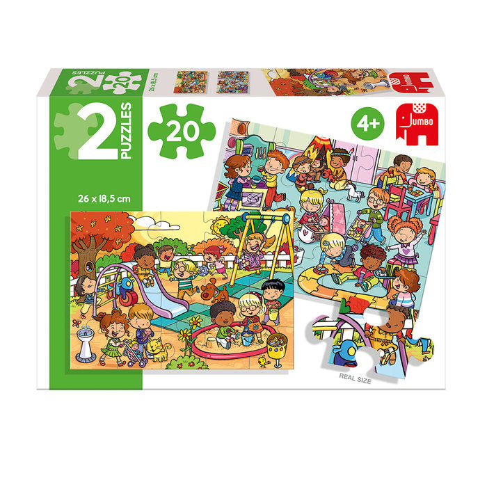 Parque y habitación juegos 2 puzzles 20 piezas DISET Imagen principal del producto