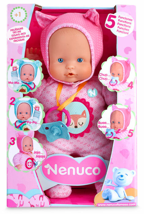 NENUCO SOFT BABY 5 FUNCIONES PINK | FAMOSA NENUCO | 1 UNIDAD | 8410779021700