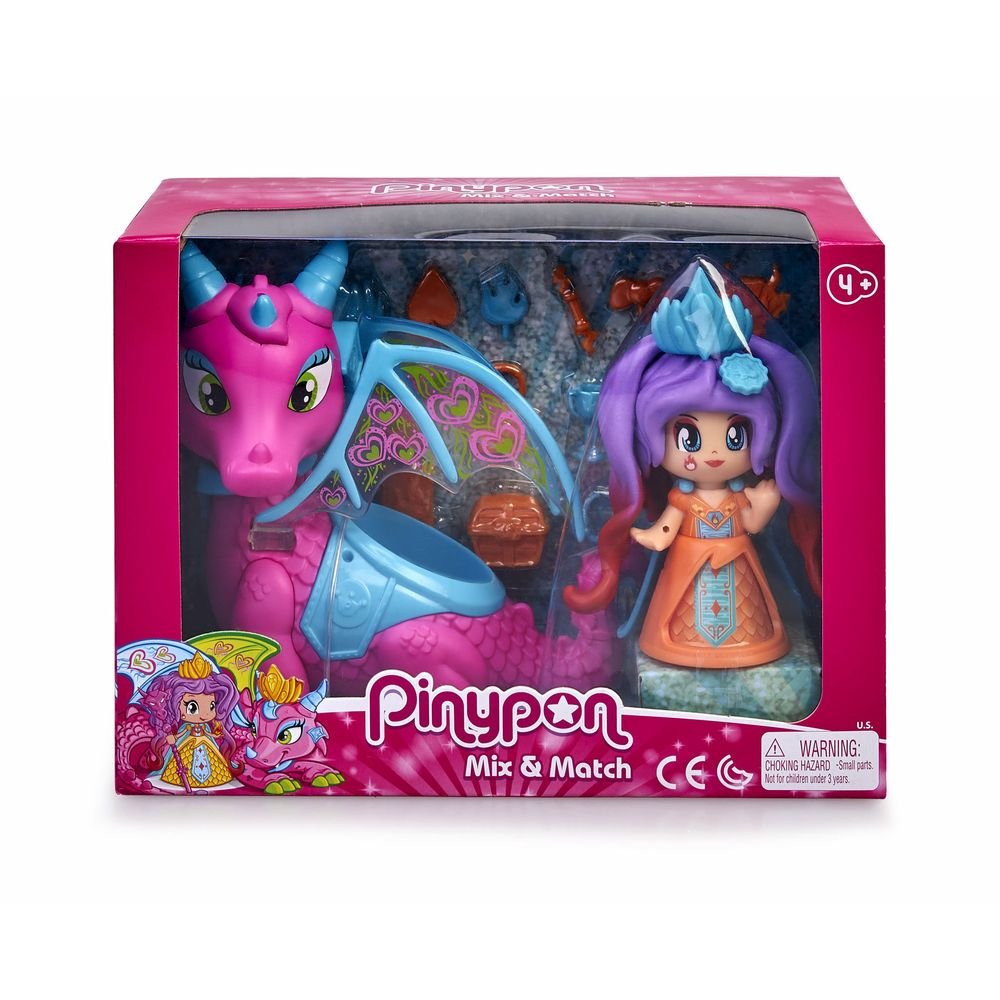 Pinypon Queen y Dragon Famosa Pinypon Juguete de 15 cm