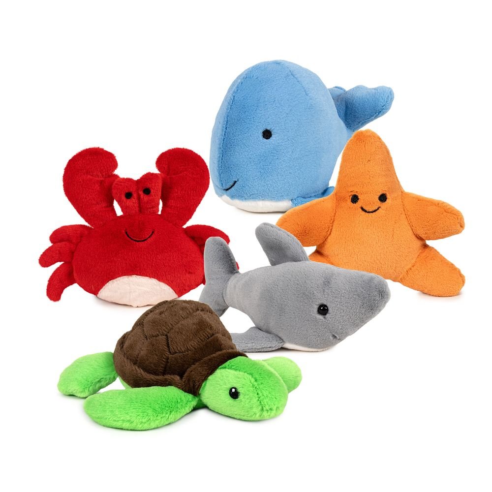 EXPOSITOR 10 PELUCHES NATURE MINI MARINES 15CM | FAMOSA SOFTIES | ENVASE 10 UDS. UNIDAD | 8410779650863 Imagen principal del producto