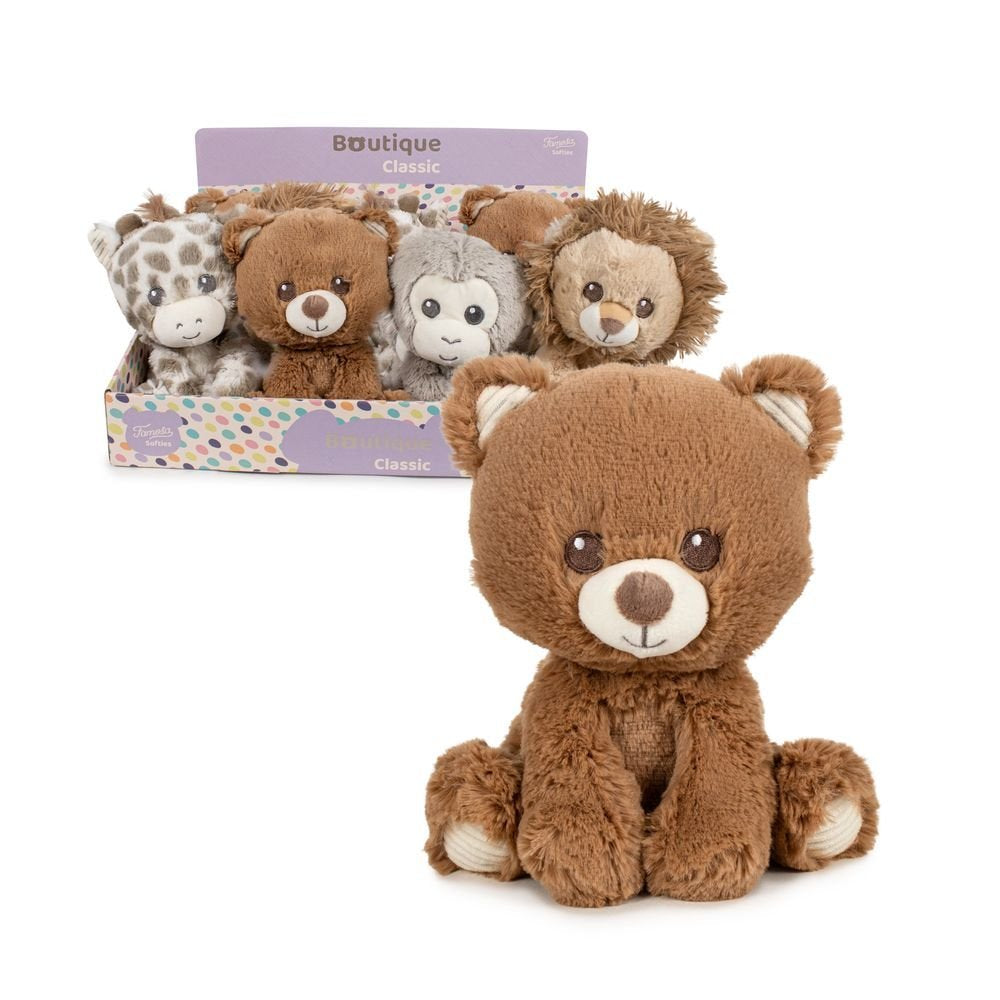 EXPOSITOR 12 PELUCHES BOUTIQUE ANIMALES SURTIDO 22CM | FAMOSA SOFTIES | ENVASE 12 UDS. UNIDAD | 8410779650900 Imagen principal del producto