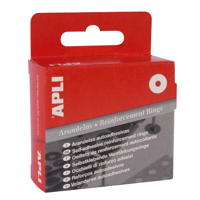 C/200 Arandelas Autoadhesivas 13MM Transparentes