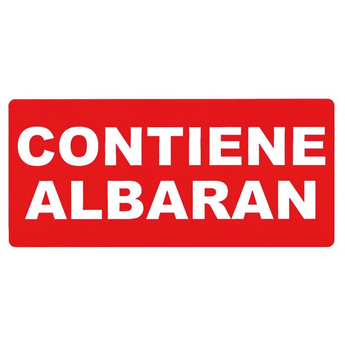 ETIQUETA ROLLO CONTIENE ALBARAN 200 UNIDADES | 1 UNIDADES | (APLI)