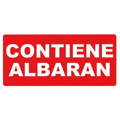 ETIQUETA ROLLO CONTIENE ALBARAN 200 UNIDADES | 1 UNIDADES | (APLI)