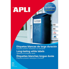ETIQUETA ADHESIVA BLANCA 1228 20H 210X297 | 1 UNIDADES | (APLI)