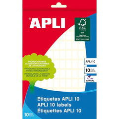 ETIQUETA BLANCA 8X12 10H APLI 1632 | 10 UNIDADES | (APLI)