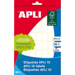 ETIQUETA BLANCA 12X18 10H APLI 1635 | 10 UNIDADES | (APLI)