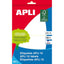 Etiquetas blancas 81x110 mm Apli, pack 10 hojas
