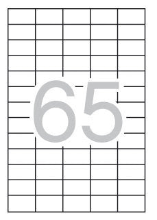 ETIQUETAS BLANCAS PARA IMPRESORA 38X21,2 CAJA 100H | 1 UNIDADES | (APLI)