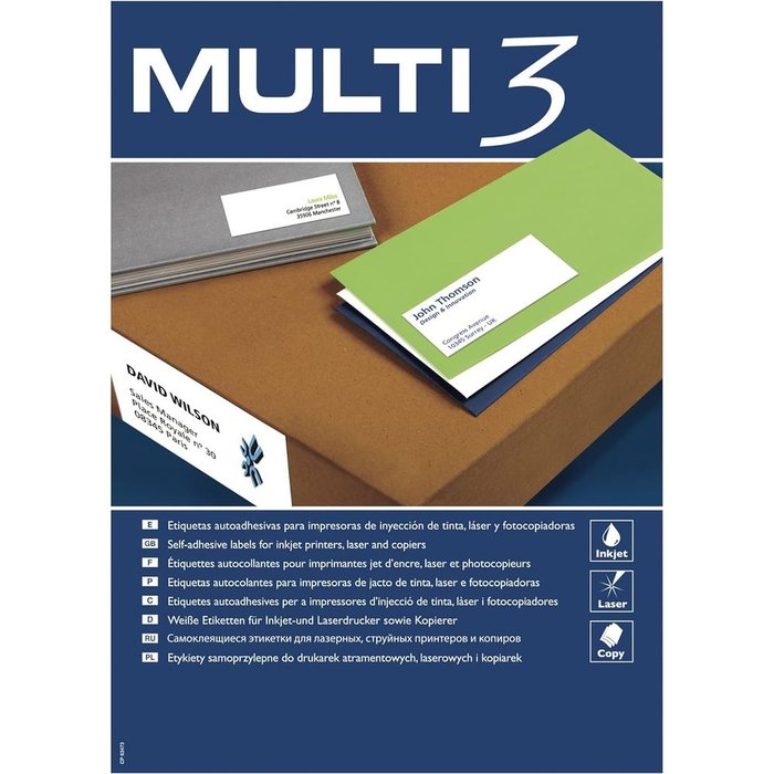 ETIQUETA 70X30 MULTI3 100H | 1 UNIDADES | (APLI)