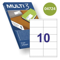 ETIQUETA IMPRESORA 105X57 CAJA 100 REF,4724 MULTI3 | 1 UNIDADES | (APLI)