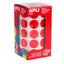 Gomets Redondo Rollo 20 Rojo Apli
