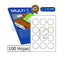ETIQUETAS ADHESIVAS MULTI3 10489 Ø60 CAJA 100 HOJAS | 1 UNIDADES | (APLI)