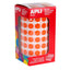Gomets redondo rollo 10.5 naranja Apli