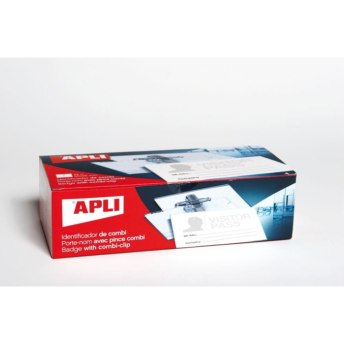 Identificador Combi Pinza y Alfiler 25 Unidades APLI