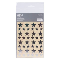 GOMETS ESTRELLA PLATA BOLSA 3 HOJAS/120 UD | 10 UNIDADES | (APLI)