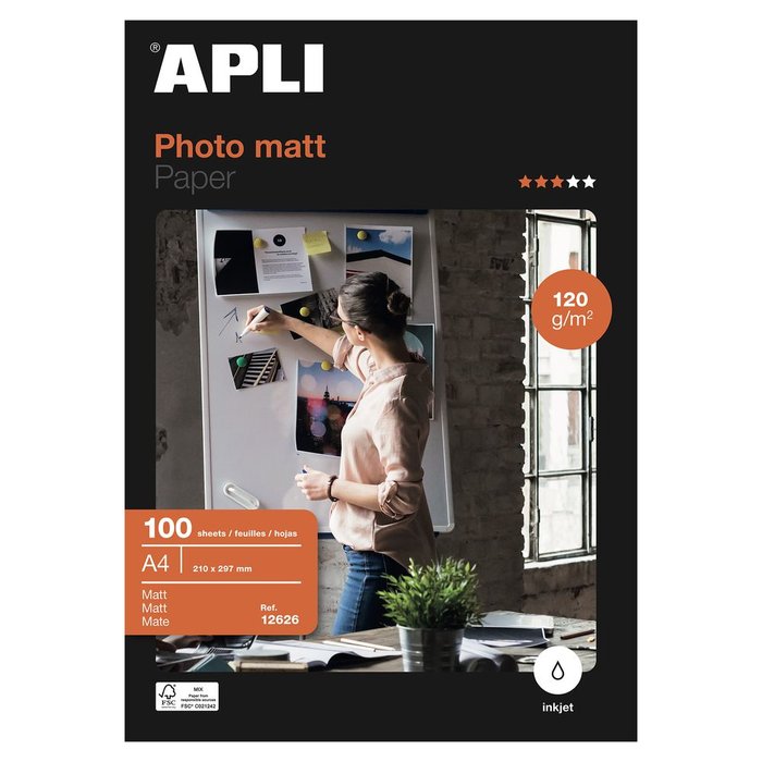 Paquete A4 100H 120G Papel Fotografico Inkjet Mate Imagen principal del producto