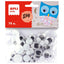 Ojos móviles negros redondos Apli Manualidades pack 75 unidades
