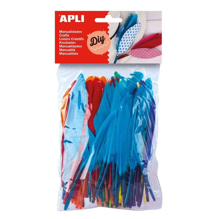 Bolsa 100 Plumas Colores Surtidos